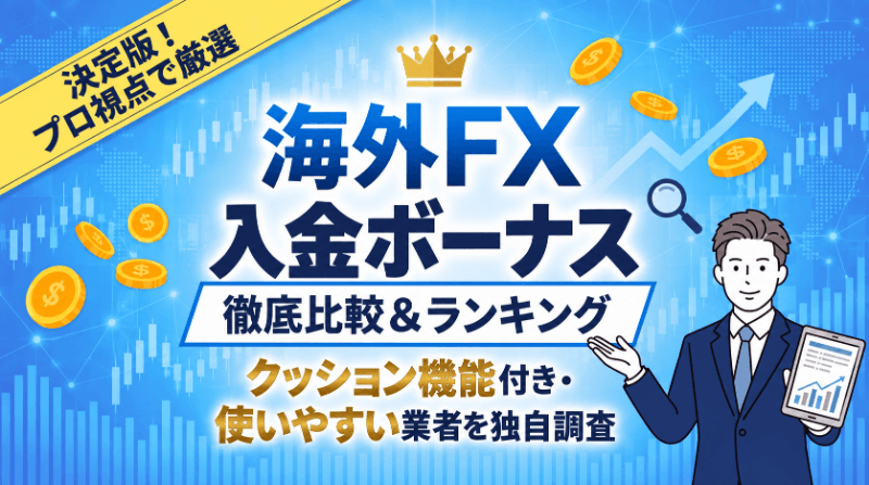 海外FXの入金ボーナスおすすめ比較ランキング